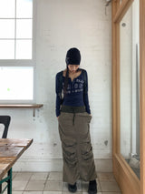 アトムバンディングシャーリングカーゴロングスカート