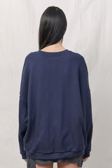  RETRO SWEATSHIRT / NAVY