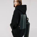 オーバーフィットプリンティングパーカー/OVERFIT PRINTING HOODIE-BLACK