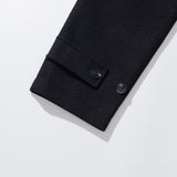 カットポイントダッフルコート / CUT POINT DUFFLE COAT - BLACK