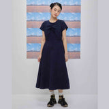 Haleyon dress (navy) (6684225503350)