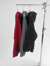 Perfect Velour Hood Zip Up (3color)