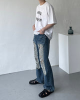 ダメージデニムパンツ/GM - KZ Damage Denim Pants (XS ~ L)
