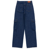 ワイドフィットカーゴダークデニムパンツ/WIDE FIT CARGO DARK DENIM PANTS [17711]