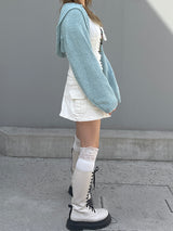 フードボレロカーディガン / Hooded bolero cardigan