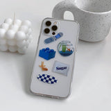 ブルーオブジェクトフォンケース / Blue Object Phone Case