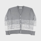 GRADATION KNIT CARDIGAN (GREY) (6675327844470)