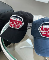 アメリカパッチダメージボールキャップ (2 color) (6697741680758)