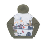 dtgプリントフーディー / dtg printed hoodie [khaki]