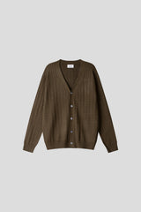 LMN Y-neck Cable Cardigan (9 colors)