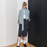 BONNIE BLOCK SKIRT, NAVY CHECK (6628107681910)