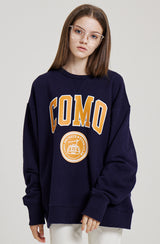 COMO VARSITY SWEATSHIRT [NAVY] (6613793407094)