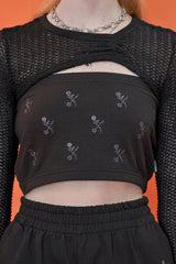 ROSE TUBE TOP / BLACK (6565944721526)