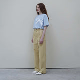 ペールブルーリボンTシャツ