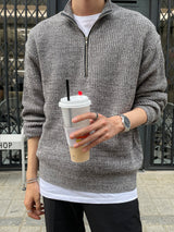 LMN ミックスセミジップアップニットウェア / LMN Mix Semi-Zipup Knitwear (11 colors)