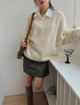 アルパカボキシーニット / Alpaca Boxy Knit (5color)
