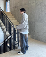 Fake cargo denim pants