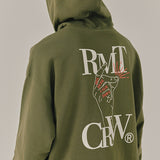 ドーパミンフィンガーフーディー / DOPAMINE FINGER HOODIE_KHAKI