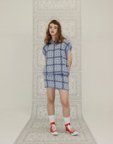 グラニースクエアオーバーサイズベスト/GRANNY SQUARE OVERSIZED VEST VERY PERI