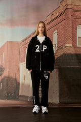 センスロゴフードジップアップ/25P SENSE LOGO HOOD ZIP UP_BLACK