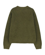 [NF] BLUNT LETTERING LOGO KNIT (KHAKI)_F23ZB261