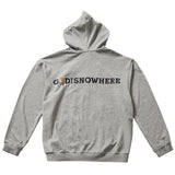 オーバーフィットプリンティングフードジップアップ/OVERFIT PRINTING HOOD ZIP-UP-MELANGE GREY