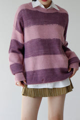 ベターストライプダメージニット/Better Stripe Damage Knit (2color)