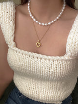 ホワイトパールネックレス / white pearl necklace