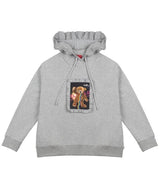 ラッフル付きフーディ グレー/ ruffle hoodie grey (2487641768054)