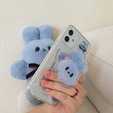 ジャイアントバニーダンダンジェリーハードアイフォンケース/Giant Bunny Dung dung Jelly Hard phone case blue