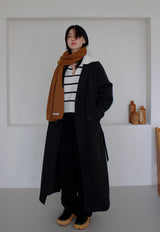 ニットスカーフ/Knitted scarf [ Beige ]