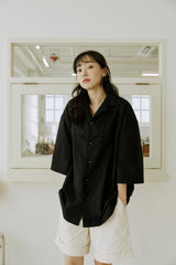 ユニセックスフォールディングシャツ / unisex folding shirts black
