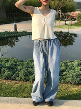 Ellie string denim pants