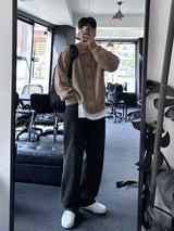 selon daily loosefit kara button cardigan