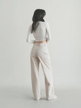 ダイイングワイドパンツ / W104 DYEING WIDE PANTS_BEIGE