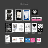 oab lovers pack / scrap sticker set