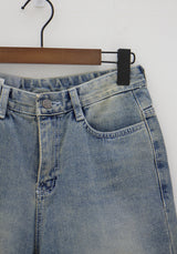 No.1839 バウンディングワイドデニムパンツ/No.1839 Bonding wide denim pants