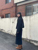 Remember corduroy long skirt 