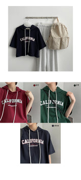 アーバンラグランフーディショートスリーブT / Urban raglan hoodie short sleeve tee