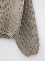 バゲットVネックニット/Baguette V-neck Knit (4color)