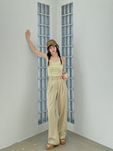 クリープクロップスリーブレス / Crepe Crop Sleeveless (5color)