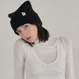 VA Label Square Beanie / Black