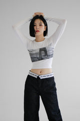 サイドシティクロップTシャツ / Side City Crop T-shirt (2color)