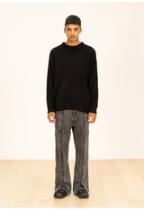 ウールソフトモヘアオーバーサイズニット/WOOL SOFT MOHAIR OVERSIZED KNIT