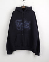 [ブラッシュドライニング] T-N オーバーフィットスターレターリングフードTシャツ