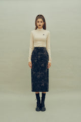 ギャザーラインポイントロゴTシャツ / HIDE Shirring Top (4606078517366)