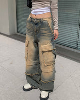(Unisex) Frank cargo denim pants