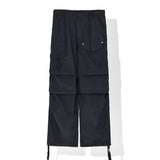 リファインナイロンパラシュートパンツ / REFINE NYLON PARACHUTE PANTS_BK