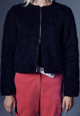 ウールジップクロップジャケット / WOOL ZIP CROP JACKET