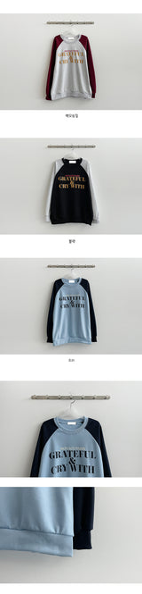 NAKO's colored raglan sweatshirt
